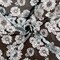 Black-White Poly Floral Printed Chiffon Woven Fabric By the Yard